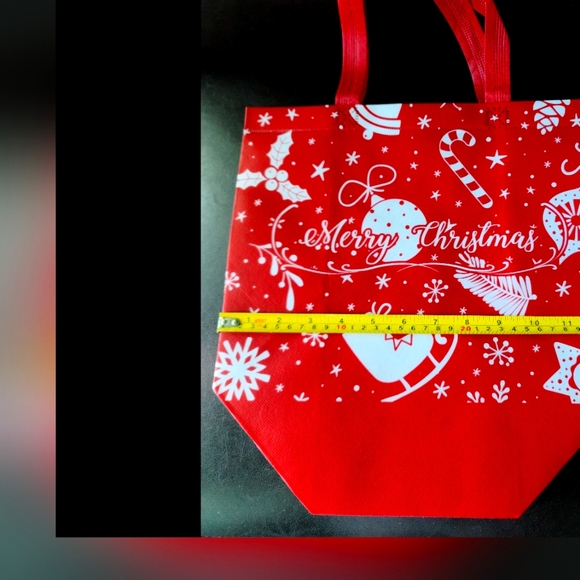 Christmas gift bags NWT-4 assorted set, reusable woven polyplastic.10x6.75x12.5 - Picture 11 of 11